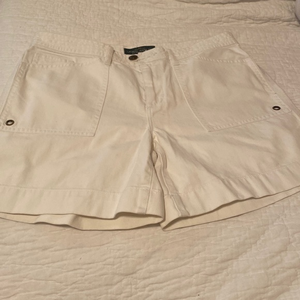 Lauren Ralph Lauren White denim shorts